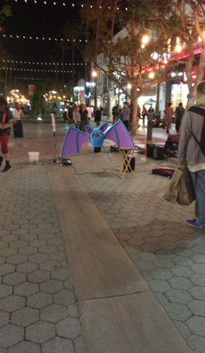 Pokémon Go mobile app in Santa Monica